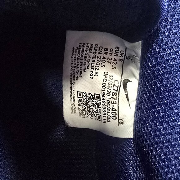 Nike Air Force 1 PRM Blue Void/White CZ7873-400 Men’s 9 - Picture 12 of 12